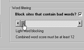Adjust Word Filter.